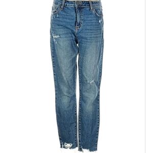 Carly Jean Los Angeles Size 5 Distressed Women's Straight Leg Jeans